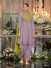 Eba 1705 Chinon With Embroidery Siquance Work Top Bottom With Dupatta Bulk Orders In India